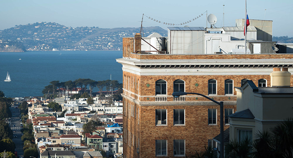 Russian Envoy to US Visits Seized Property in San...
