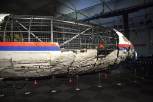 Reconstructed MH17 cockpit in Holland (Dutch Safety Board)