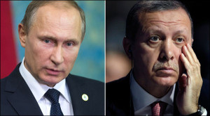 Russian President Vladimir Putin and Turkish President Tayyip Erdogan (Reuters)