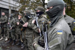 'Azov Battalion' members (photo by Premières Lignes)