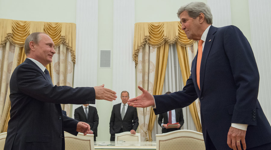 Kerry, Putin meeting in Moscow to discuss Syria