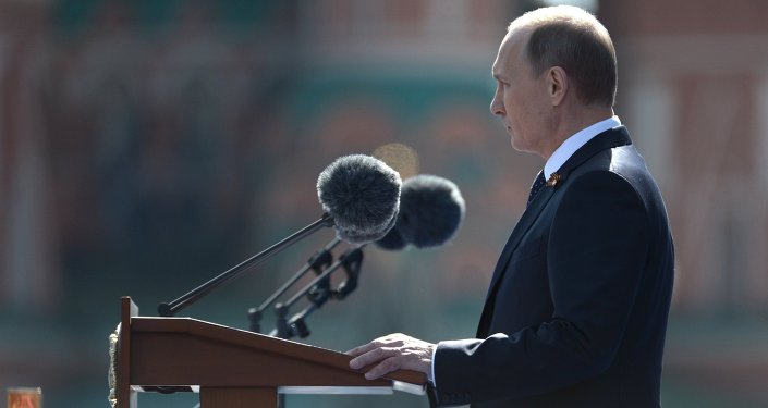 Vladimir Putin attends military parade to mark 70th anniversary of Victory in 1941-1945 Great Patriotic War