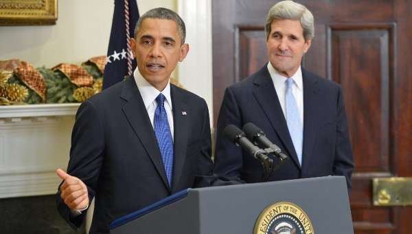 Obama, Kerry Push and Pull in Rocky Year with Russia