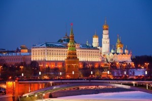 Moscow skyline over the Kremlin