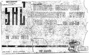 The cover of the SAC assessment. National Security Archive, George Washington University