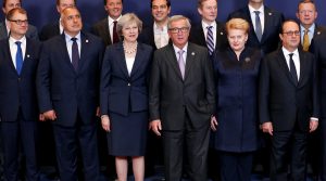 European leaders at EU summit meeting on Oct 20, 2016 (Francois Lenoir, Reuters)